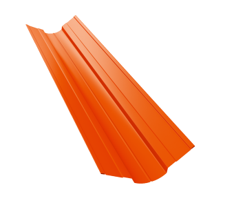 картинка Планка ендовы верхней фигурной 70x70 0,45 PE с пленкой RAL 2004 оранжевый (3м) Центр Кровли