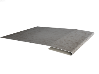картинка Планка начальная 0,45 Print Elite Snow Wood TwinColor (2м) Центр Кровли