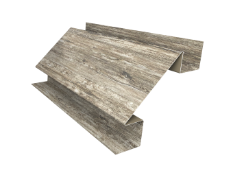 картинка Угол внутренний сложный 75мм 0,45 Print Elite Nordic Wood TwinColor (3м) Центр Кровли