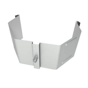 картинка Крепление трубы для гофры на кирпич Vortex Lite PE RAL 9006 бело-алюминиевый Центр Кровли