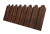 Профнастил C10A фигурный 0,45 Print-Double Premium Cherry Wood Dark F Центр Кровли