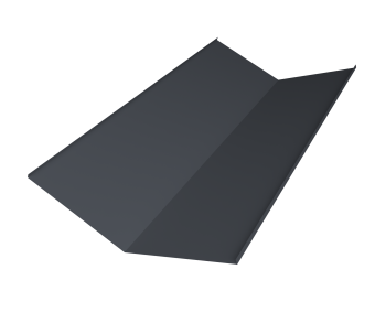 картинка Планка ендовы нижней 300х300 0,45 Drap-double TX RAL 7024 мокрый асфальт (2м) Центр Кровли