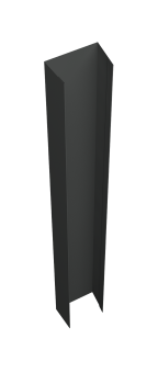 картинка Крепежная планка верхняя Texas 0,5 Velur X RAL 7016 антрацитово-серый (2,5м) Центр Кровли