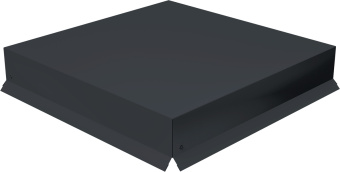 фото Колпак на столб крышка 390х390мм 0,5 PE с пленкой RAL 7024 мокрый асфальт Центр Кровли картинка Колпак на столб крышка 390х390мм 0,5 PE с пленкой RAL 7024 мокрый асфальт Центр Кровли