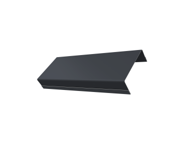 фото Ламель обратная стартовая/финишная забора жалюзи Texas 53мм для калиток и ворот (с заполнением ламелями 125) 0,45 Drap TwinColor RAL 7024 мокрый асфальт Центр Кровли картинка Ламель обратная стартовая/финишная забора жалюзи Texas 53мм для калиток и ворот (с заполнением ламелями 125) 0,45 Drap TwinColor RAL 7024 мокрый асфальт Центр Кровли