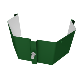 картинка Крепление трубы для гофры на кирпич Vortex Lite PE RAL 6002 лиственно-зеленый Центр Кровли