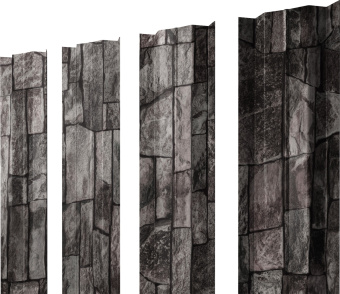 фото Штакетник М-образный B с прямым резом Grand Line 0,45 Print Elite Fine Stone TwinColor Центр Кровли картинка Штакетник М-образный B с прямым резом Grand Line 0,45 Print Elite Fine Stone TwinColor Центр Кровли