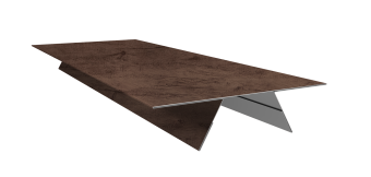 фото Планка стыковочная составная верхняя 0,45 Print Premium Almond Wood Fresh (3м) Центр Кровли картинка Планка стыковочная составная верхняя 0,45 Print Premium Almond Wood Fresh (3м) Центр Кровли