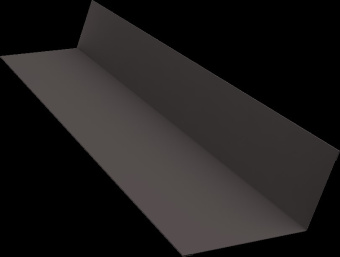 картинка Планка примыкания 90х140 Grand Line 0,5 Сатин матовый ТХ RR 32 темно-коричневый (3м) Центр Кровли