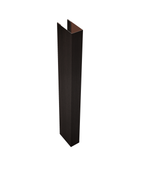 картинка Стойка Texas для калиток и ворот 0,45 Print Elite Coffee Wood TwinColor (2м) Центр Кровли