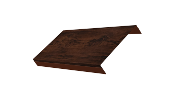 картинка Ламель обратная 150 забора жалюзи Texas 0,45 Print Elite с пленкой Cherry Wood TwinColor Центр Кровли