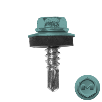 фото Саморез по металлу Daxmer 5,5х19 (250шт) сверло №3 RAL 6034 Центр Кровли картинка Саморез по металлу Daxmer 5,5х19 (250шт) сверло №3 RAL 6034 Центр Кровли