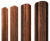 Штакетник М-образный А фигурный 0,45 Print Premium Rowan Wood Intense FTC Центр Кровли