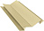 Планка угла внутреннего сложного 135 градусов Экобрус Grand Line 0,45 ПЭ слим с пленкой RAL 1014 слоновая кость (2м) Центр Кровли