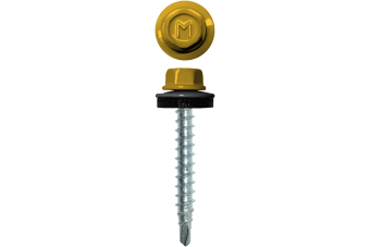 картинка Саморез кровельный Daxmer 4,8х29 (250шт) сверло №1 RAL 1018 Центр Кровли