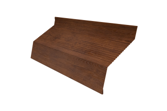 картинка Ламель забора жалюзи Milan new gofr 0,45 Print Premium с пленкой Golden Wood Fresh TwinColor Центр Кровли