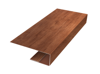 картинка J-Профиль 12мм 0,45 Print Premium Rowan Wood Intense FTC (2м) Центр Кровли