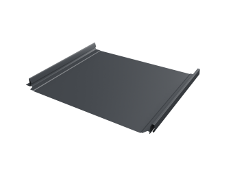 картинка Кликфальц Pro Grand Line 0,45 Drap TwinColor с пленкой на замках RAL 7024 мокрый асфальт Центр Кровли