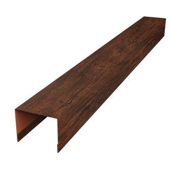 картинка Нащельник 125 Texas 25х35 0,45 Print Premium Cherry Wood Dark FTC (L1,5) Центр Кровли