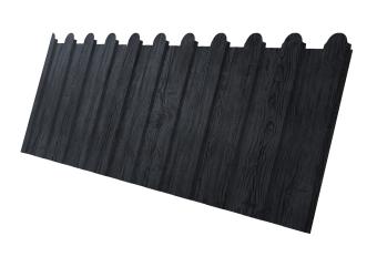 картинка Профнастил С8A v01 фигурный 0,45 Print Premium Grey Wood TwinColor Центр Кровли