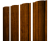 Штакетник Круглый с прямым резом 0,45 Print Premium Golden Wood Intense FTC Центр Кровли