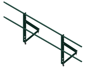 картинка Ограждение кровельное Optima 0,65х2м RAL 6005 Центр Кровли