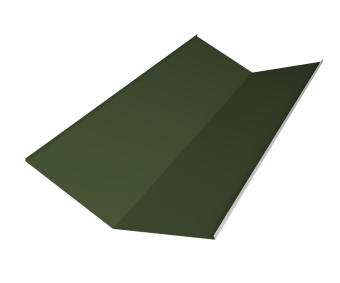 картинка Планка ендовы нижней 300х300 0,5 Satin Matt TX RAL 6020 хромовая зелень (3м) Центр Кровли
