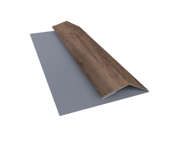 фото Планка финишная БХ new 0,45 Print Premium Almond Wood Fresh (2м) Центр Кровли картинка Планка финишная БХ new 0,45 Print Premium Almond Wood Fresh (2м) Центр Кровли