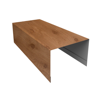 картинка Крышка для забора из сайдинга ЭкоБрус 0,45 Print Premium Pine Wood Fresh (3м) Центр Кровли