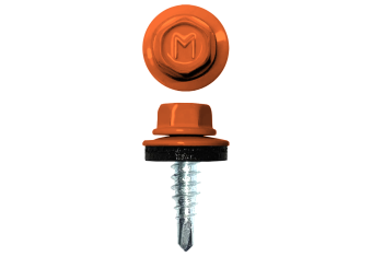 картинка Саморез по металлу Daxmer 4,8х19 (250шт) сверло №2 RAL 2003 Центр Кровли