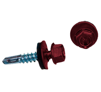 картинка Саморез по металлу Daxmer 5,5х25 (250шт) сверло №3 RAL 8003 Центр Кровли
