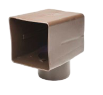 фото Отвод угловой Технониколь с квадратного сечения 100х100мм в круглое 100мм Центр Кровли картинка Отвод угловой Технониколь с квадратного сечения 100х100мм в круглое 100мм Центр Кровли