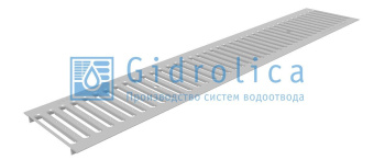 картинка Решетка водоприемная Gidrolica Standart РВ -15.18,6.100 - штампованная стальная оцинкованная, кл. А15 (518) Центр Кровли