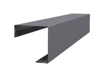 картинка Угол внешний простой фальц 0,5 Satin с пленкой RAL 7004 сигнальный серый (3м) Центр Кровли