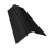 Планка конька фигурного 100x100 0,45 PE-Double с пленкой RAL 9005 черный (3м) Центр Кровли