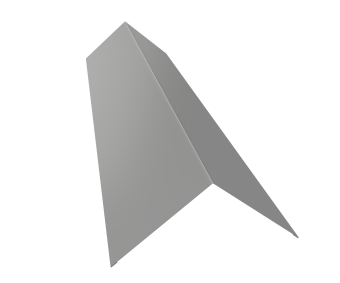 картинка Планка конька плоского 145х145 0,45 Drap TX RAL 7047 телегрей 4 (2м) Центр Кровли