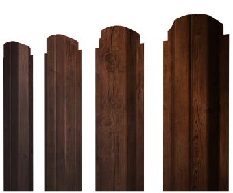 картинка Штакетник П-образный А фигурный 0,4 Print Premium Cherry Wood Fresh TwinColor Центр Кровли