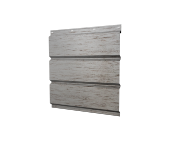 картинка Софит металлический без перфорации 0,45 Print Elite с пленкой Snow Wood TwinColor Центр Кровли