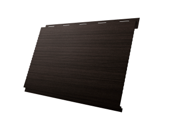 картинка Софит Вертикаль 0,2 Grand Line gofr 0,45 Print Elite с пленкой Coffee Wood TwinColor Центр Кровли