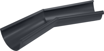 картинка Угол желоба внутренний 135 гр 125 мм Matte PU RAL 7024 Центр Кровли