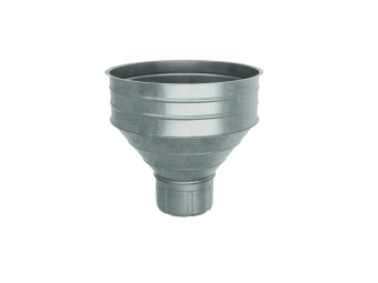 фото Воронка водосборная большая Optima 350/150 мм Zn Центр Кровли картинка Воронка водосборная большая Optima 350/150 мм Zn Центр Кровли