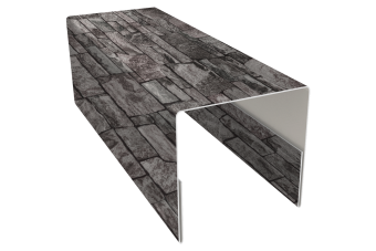 картинка Планка П-образная заборная 20 0,45 Print Elite Fine Stone TwinColor (3м) Центр Кровли