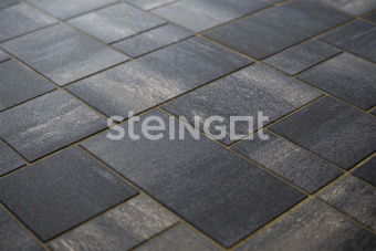 картинка Плитка тротуарная Steingot Colormix Мюнхен высота 60мм Stein Black частичный прокрас Центр Кровли