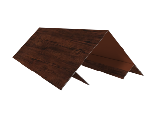 фото Планка угла внешнего составная верхняя 0,45 Print Elite Cherry Wood TwinColor (3м) Центр Кровли картинка Планка угла внешнего составная верхняя 0,45 Print Elite Cherry Wood TwinColor (3м) Центр Кровли