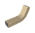 картинка Колено трубы гофрированное Vortex Lite 76х102мм PE RAL 1014 слоновая кость Центр Кровли Колено трубы гофрированное Vortex Lite 76х102мм PE RAL 1014 слоновая кость Центр Кровли