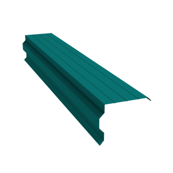 картинка Планка торцевая фигурная 90х110 0,45 PE с пленкой RAL 5021 водная синь (2м) Центр Кровли