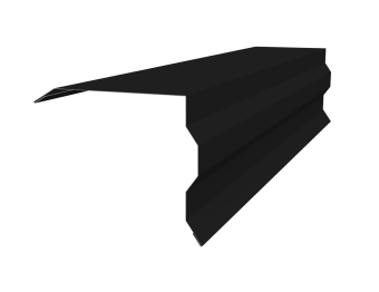 фото Планка торцевая фигурная 100х85 0,5 Velur X RAL 9005 черный (3м) Центр Кровли картинка Планка торцевая фигурная 100х85 0,5 Velur X RAL 9005 черный (3м) Центр Кровли