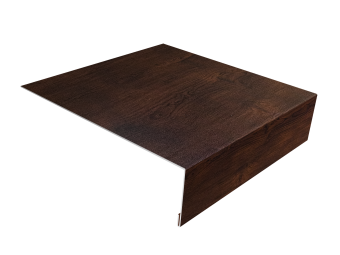 картинка Планка лобовая/околооконная простая 190х50 0,45 Print Premium Cherry Wood Dark FTC (2м) Центр Кровли