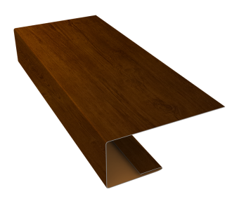 картинка J-Профиль 18мм 0,45 Print Premium Golden Wood Intense FTC (2м) Центр Кровли
