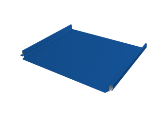 картинка Кликфальц Pro v02 Grand Line 0,45 PE с пленкой на замках RAL 5005 сигнальный синий Центр Кровли